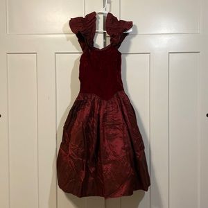 Vtg 1980’s Gunne Sax by Jessica McClintock Burgundy Prom/Cocktail Dress, Size 7